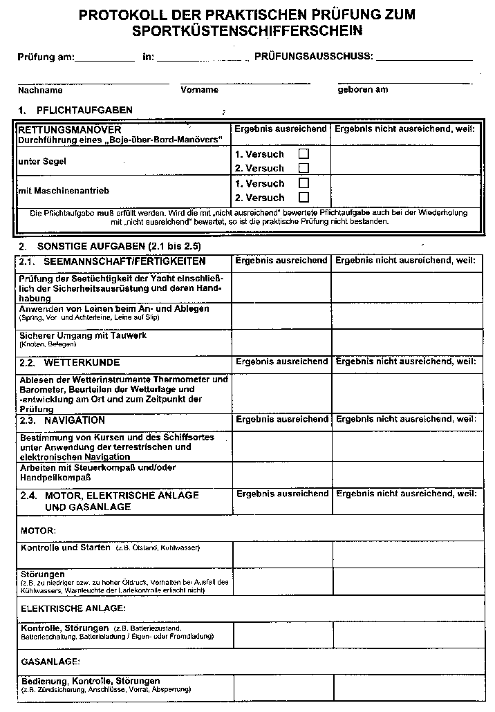 SKS-Prfungsformular (Seite 1)